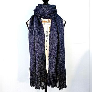Vince Camuto scarf/wrap, NWT, Navy with white and shimmer. Oversized